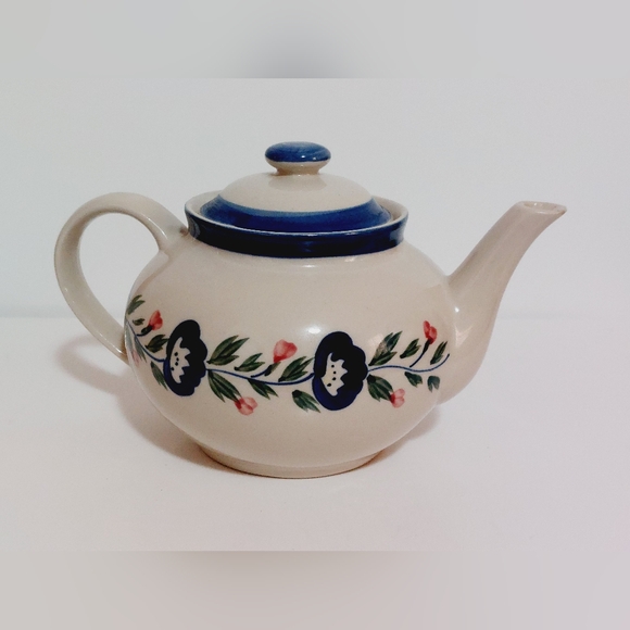 Vintage DesignPac Inc. Farmhouse Hand Painted Floral Teapot - Picture 7 of 14